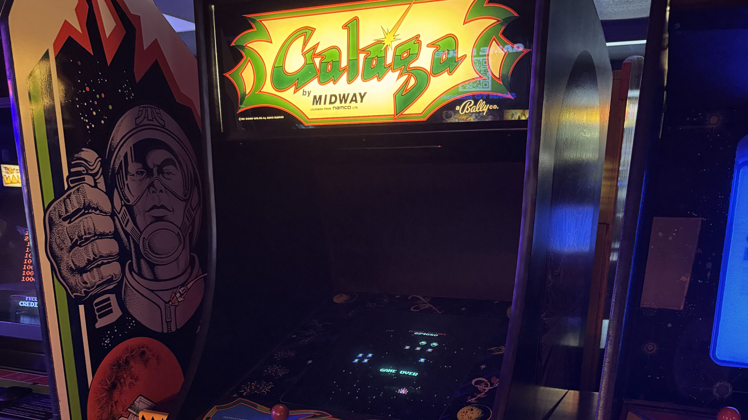 Galaga at Time Rift Arcade