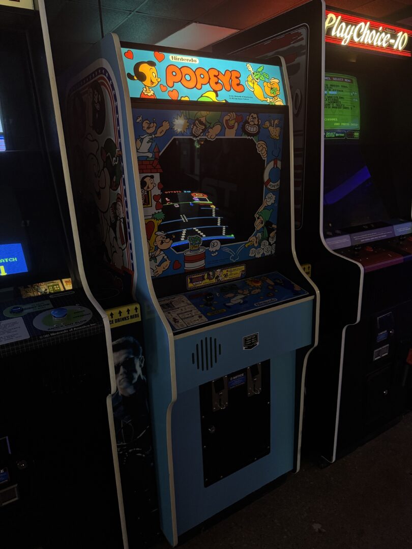Popeye Arcade at the Time Rift Arcade in Bedford Texas
